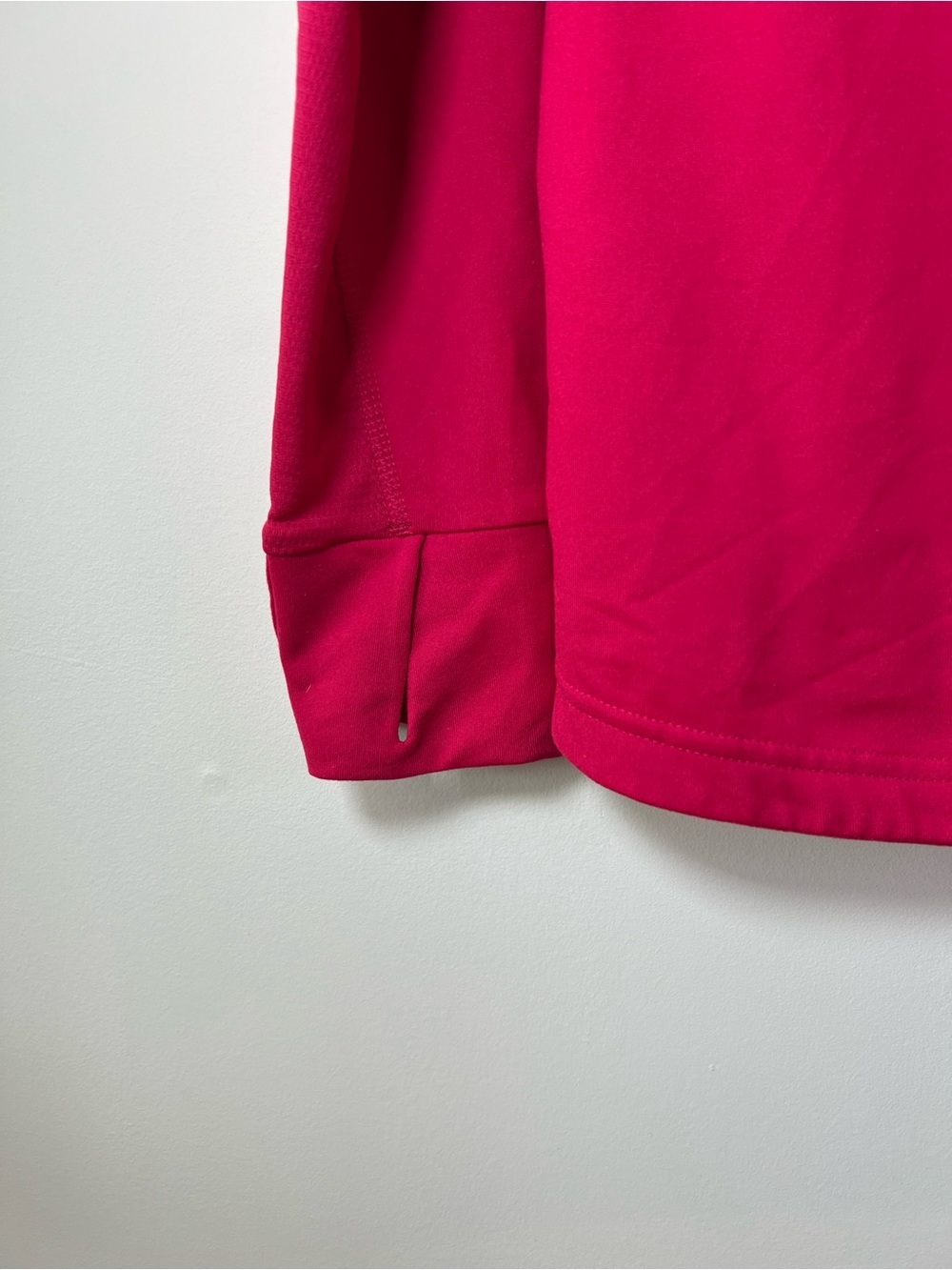 Adidas Women's Size Small Hot Pink Half-Zip Minimalist Performance Top - Picture 5 of 6